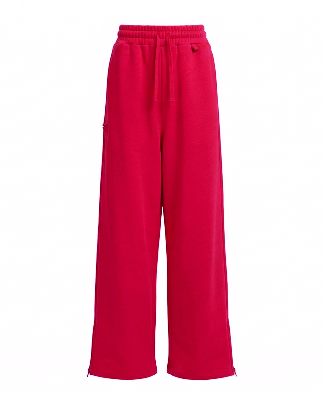ZIPPER SWEATPANTS - RED