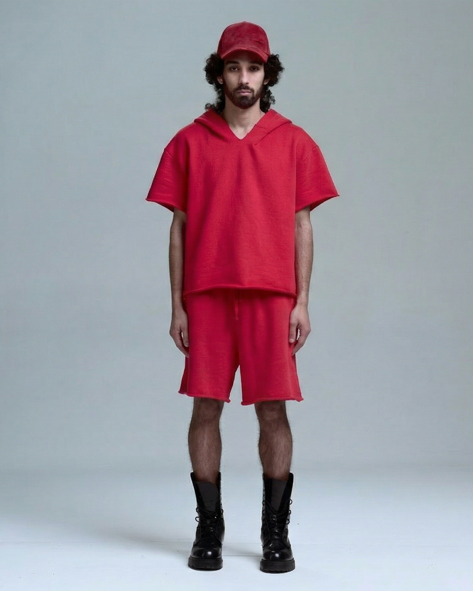SWEAT SHORT - RED