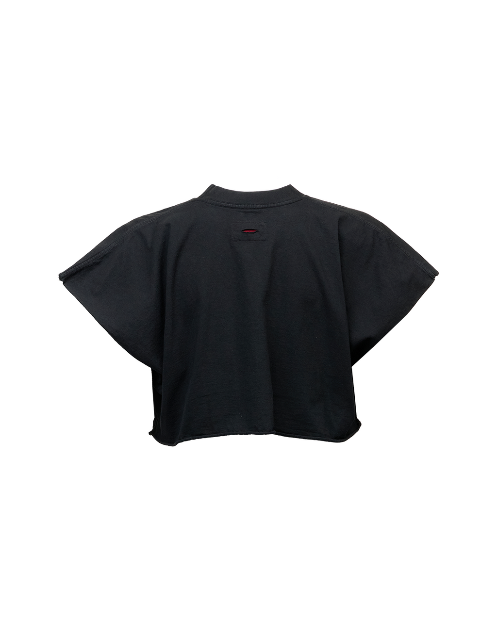 CROPPED FLAGSHIP TEE - BLACK