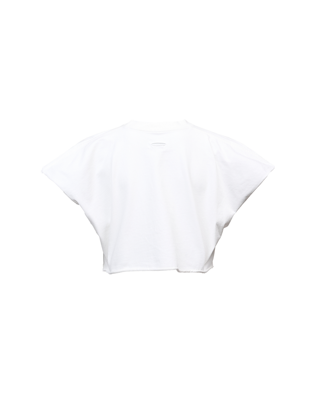 CROPPED FLAGSHIP TEE - WHITE
