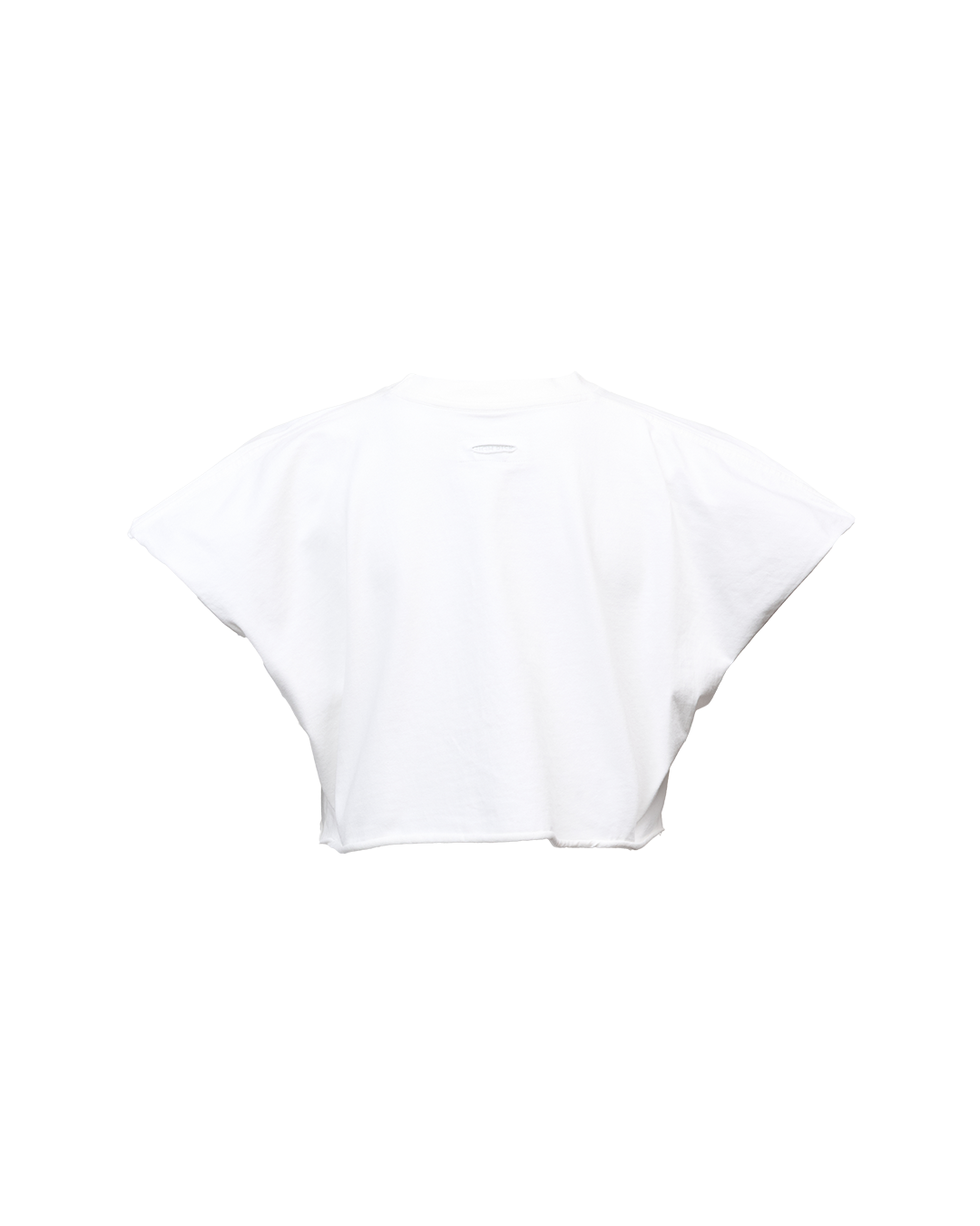 CROPPED FLAGSHIP TEE - WHITE