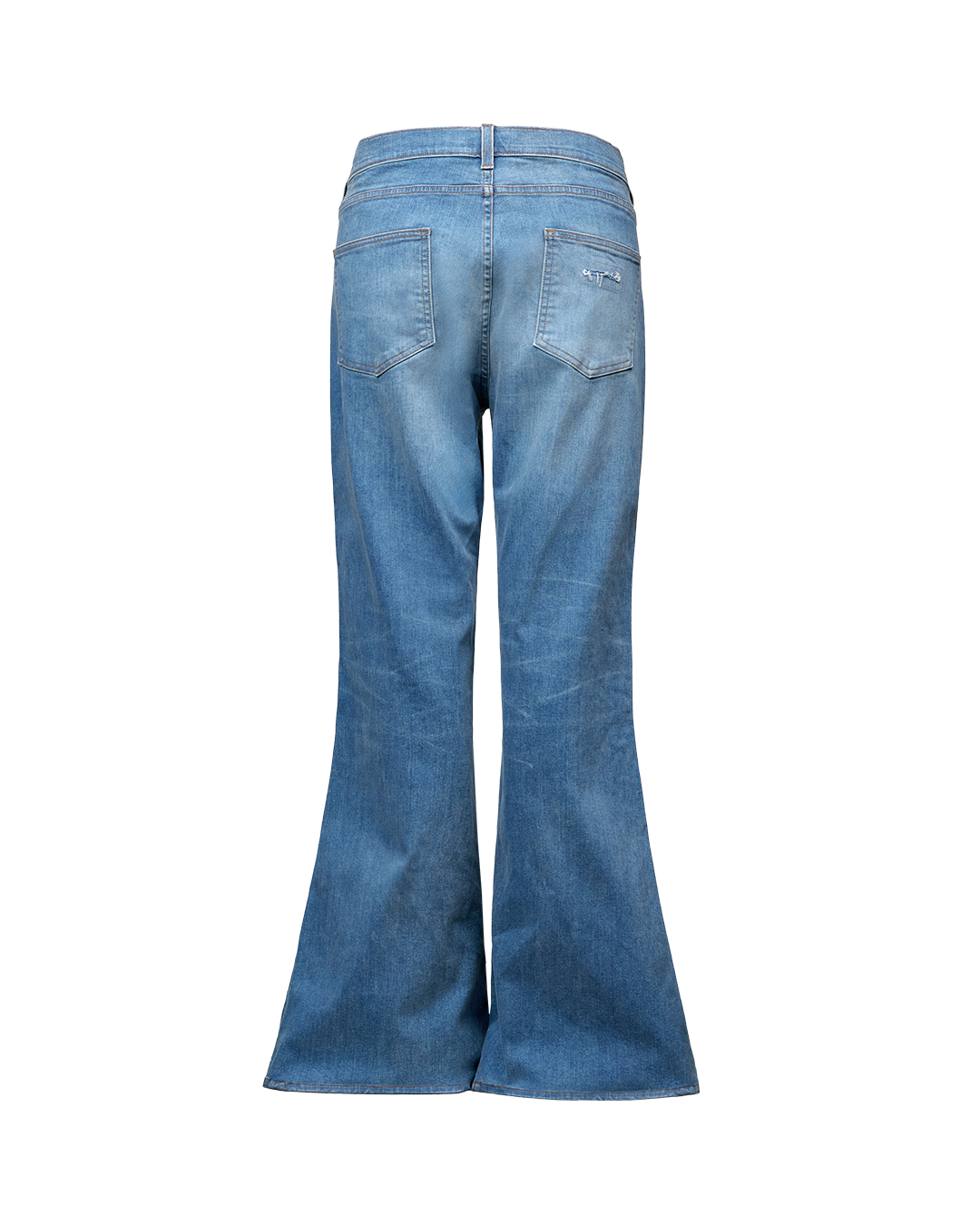 DENIM FLARE PANTS - BLUE