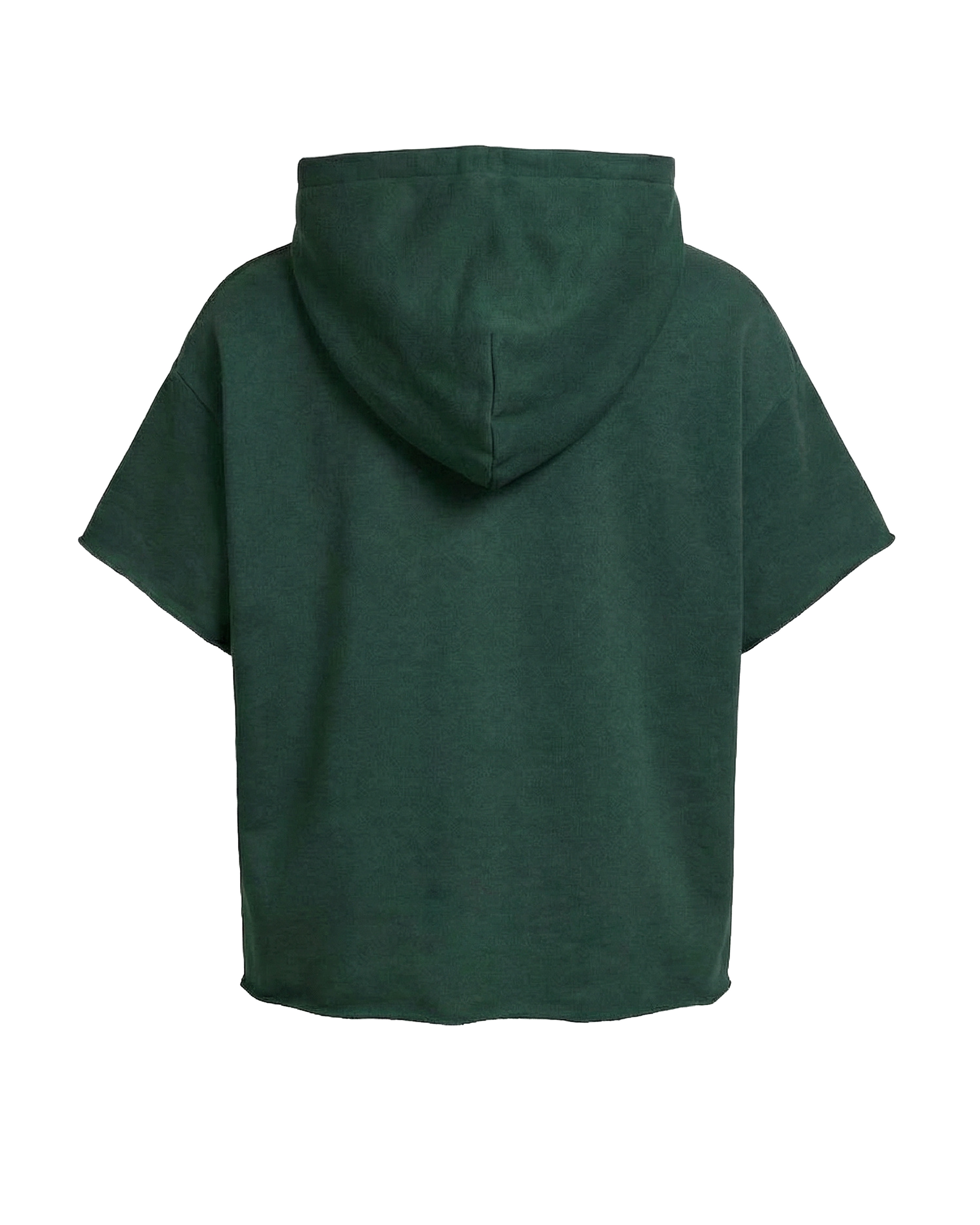 CUT OFF HOODIE - GREEN