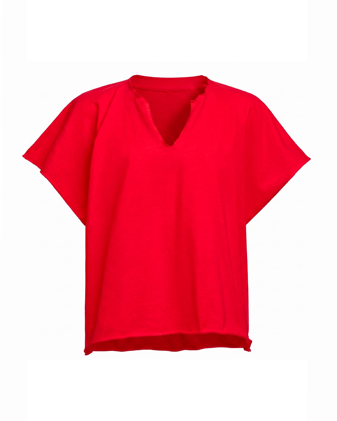 CUT NECK FLAGSHIP TEE - RED