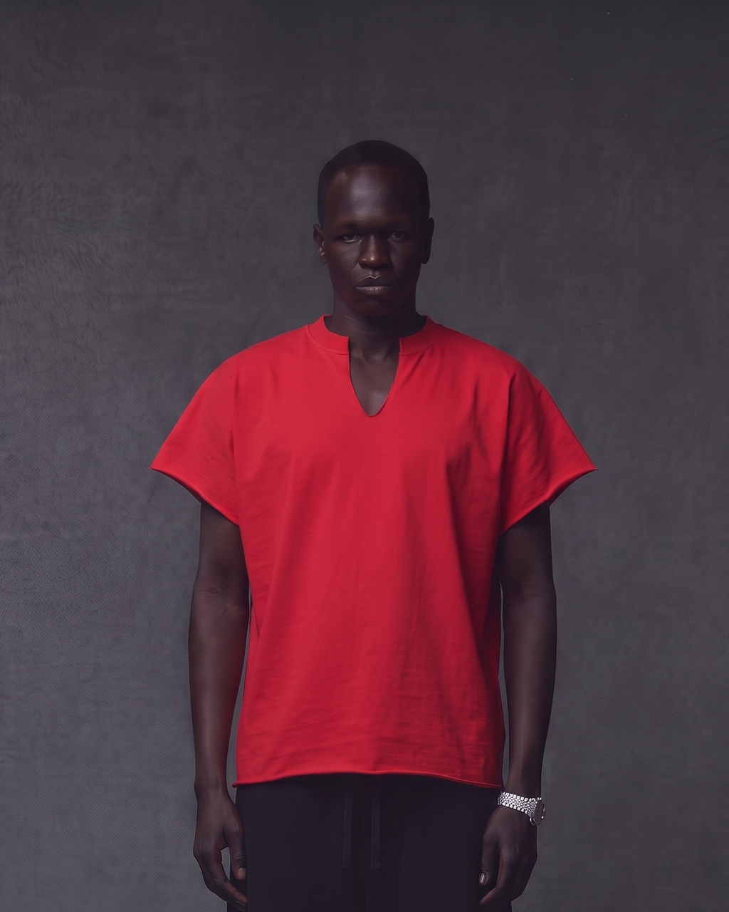CUT NECK FLAGSHIP TEE - RED