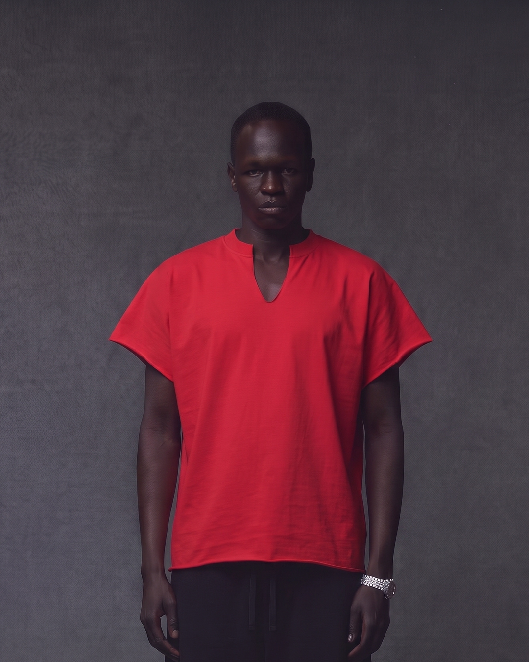 CUT NECK FLAGSHIP TEE - RED