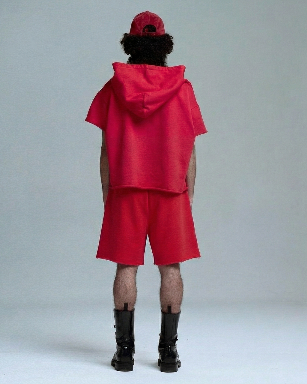 SWEAT SHORT - RED
