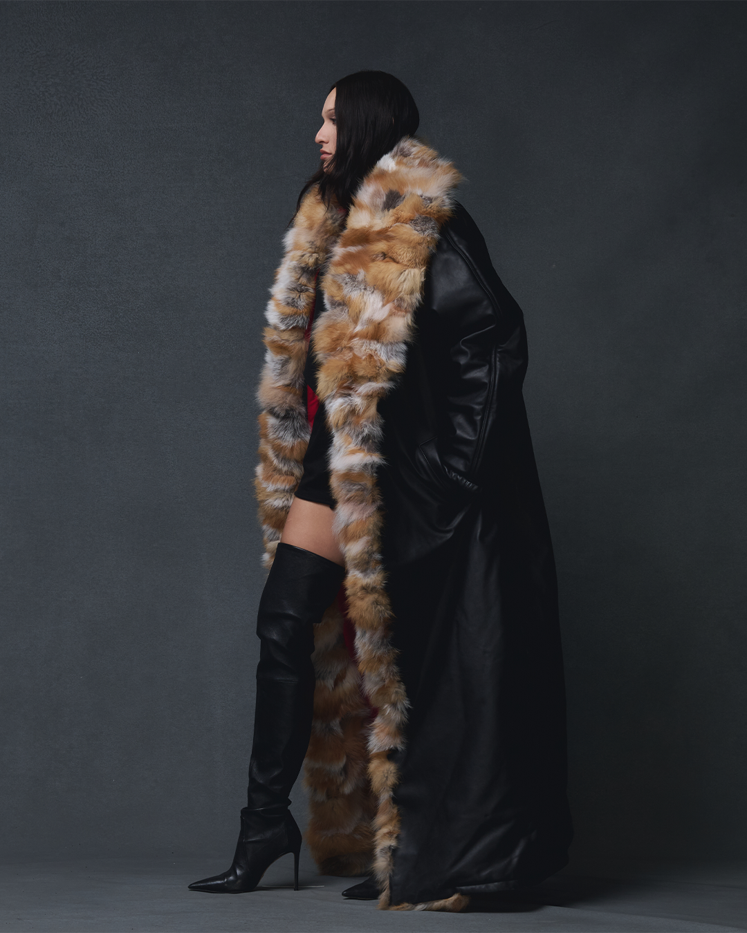 FOX FUR TRENCH