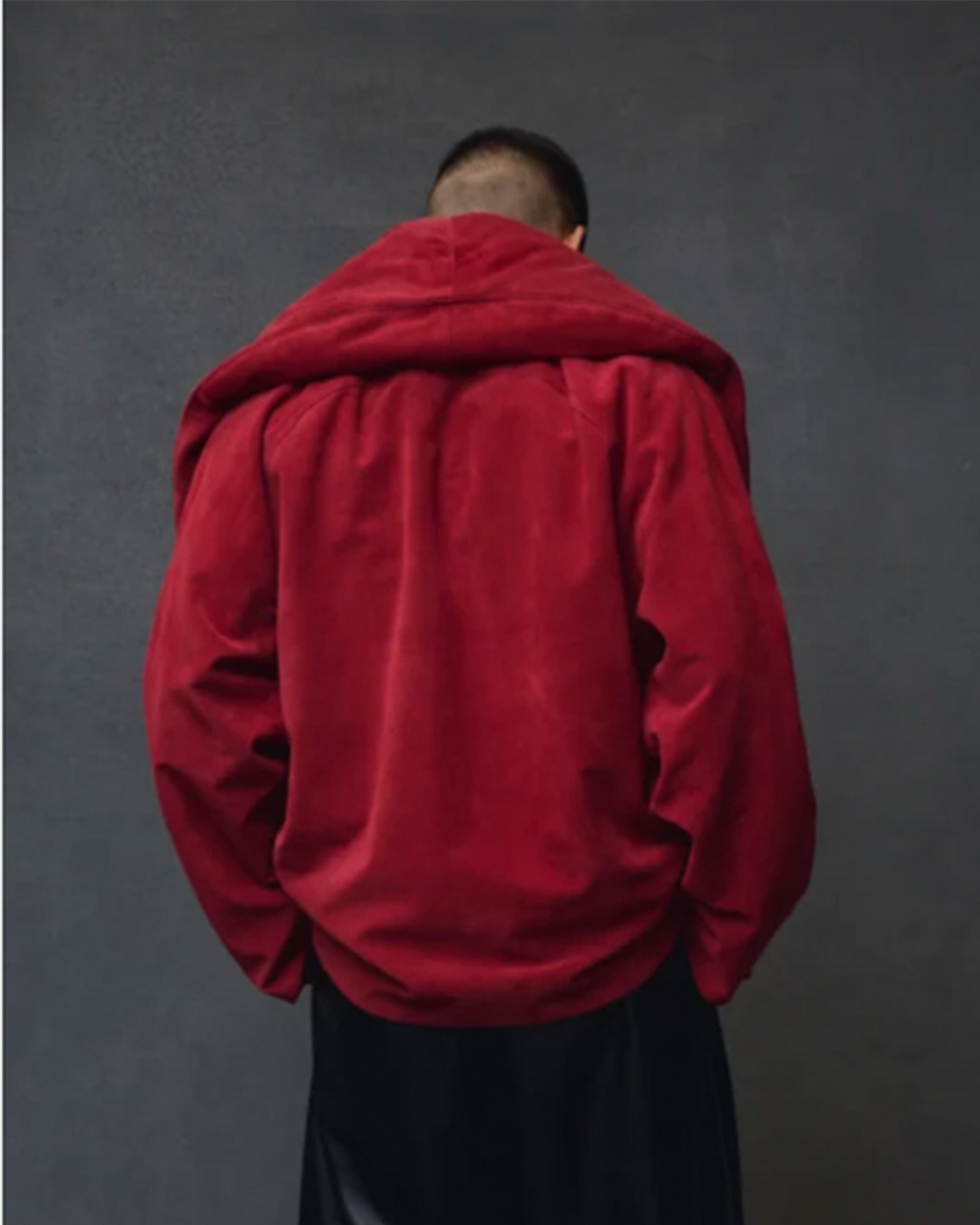 RED SUEDE JACKET