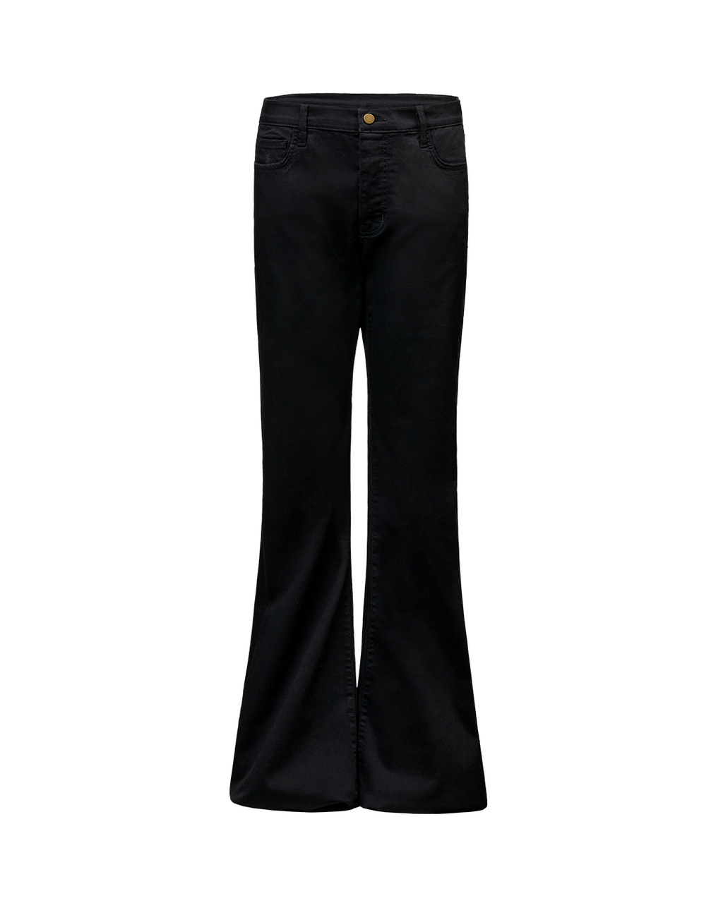 DENIM FLARE PANTS - BLACK
