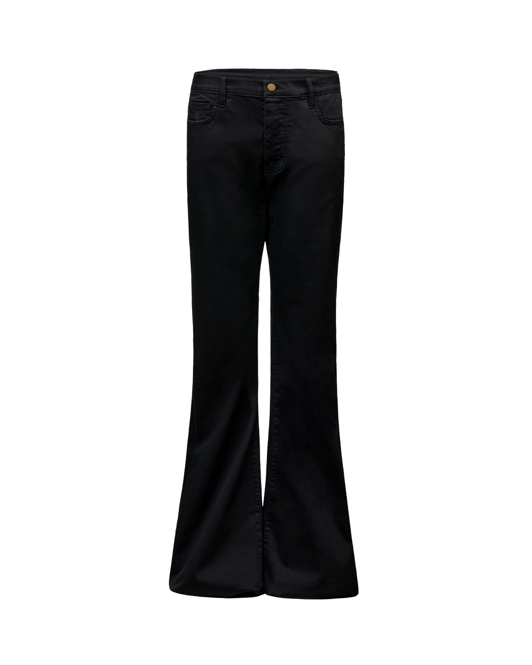 DENIM FLARE PANTS - BLACK