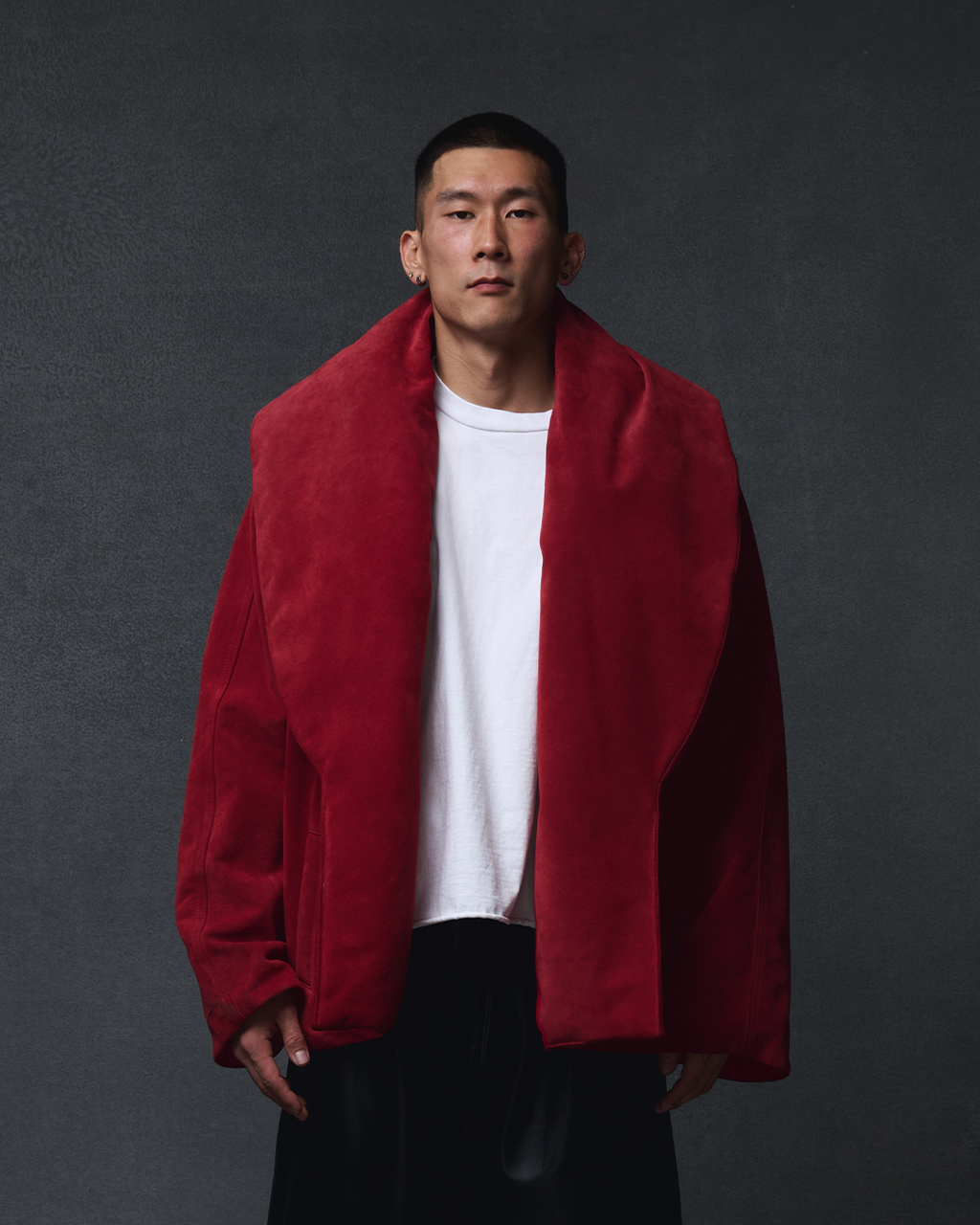 RED SUEDE JACKET