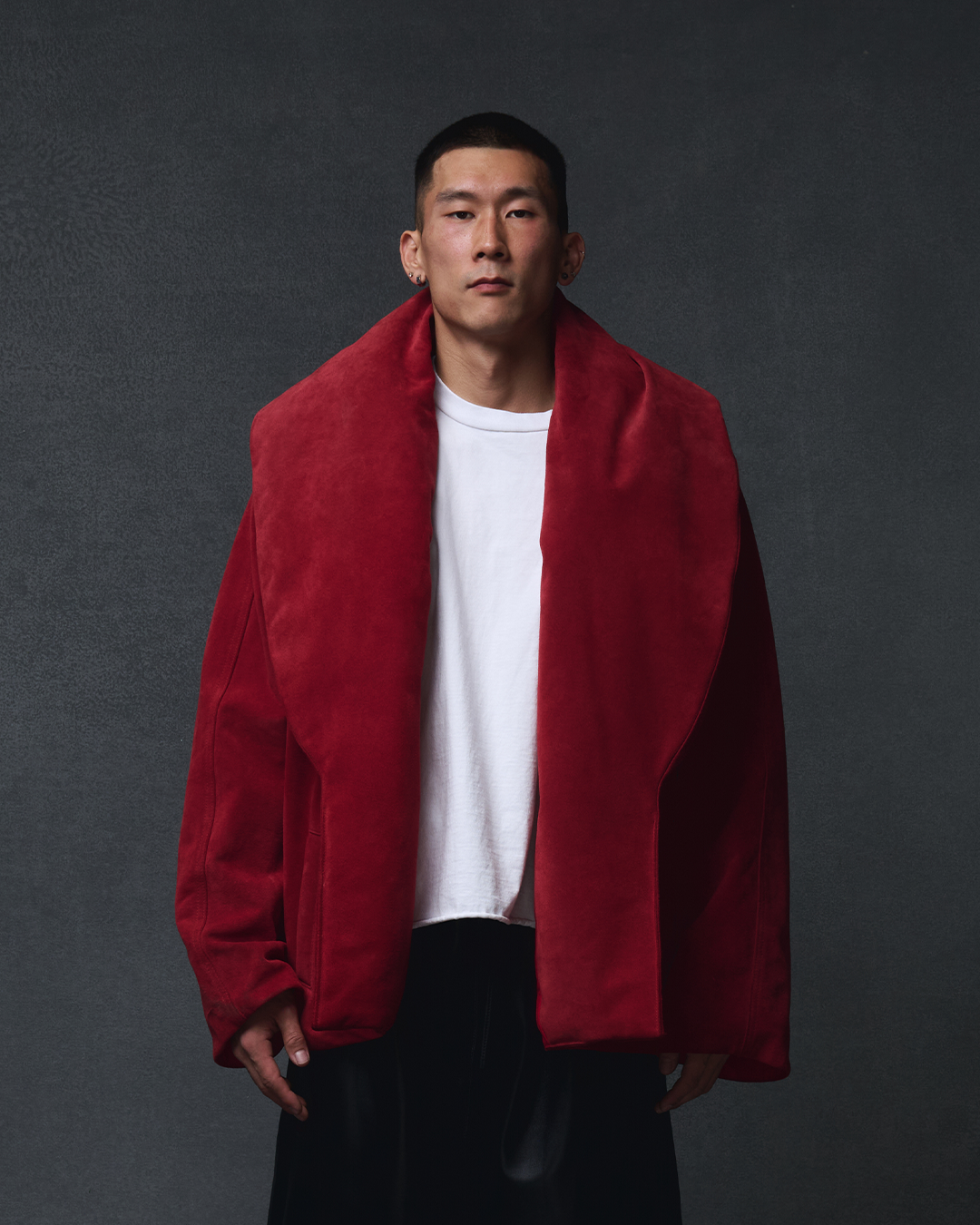 RED SUEDE JACKET