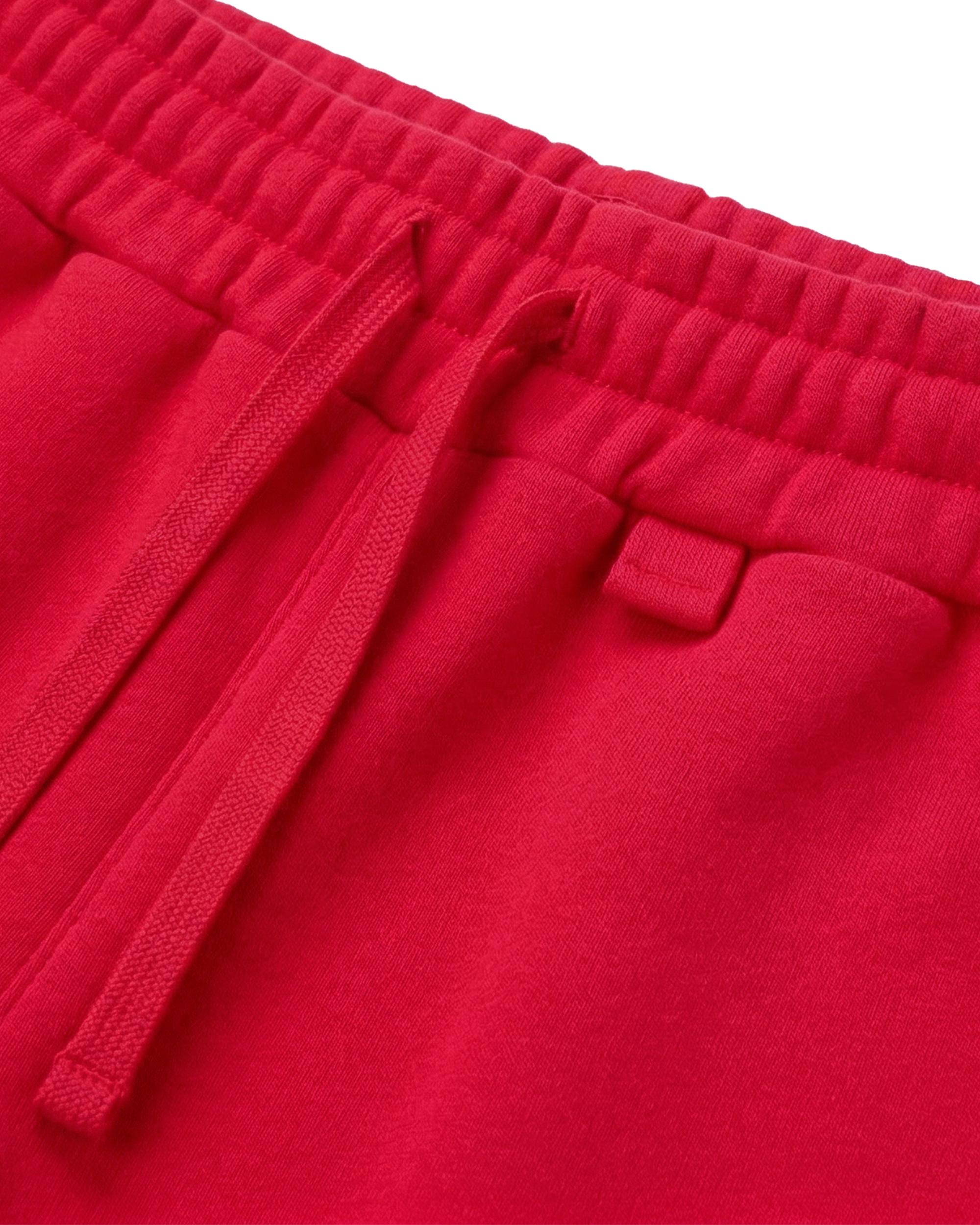 ZIPPER SWEATPANTS - RED