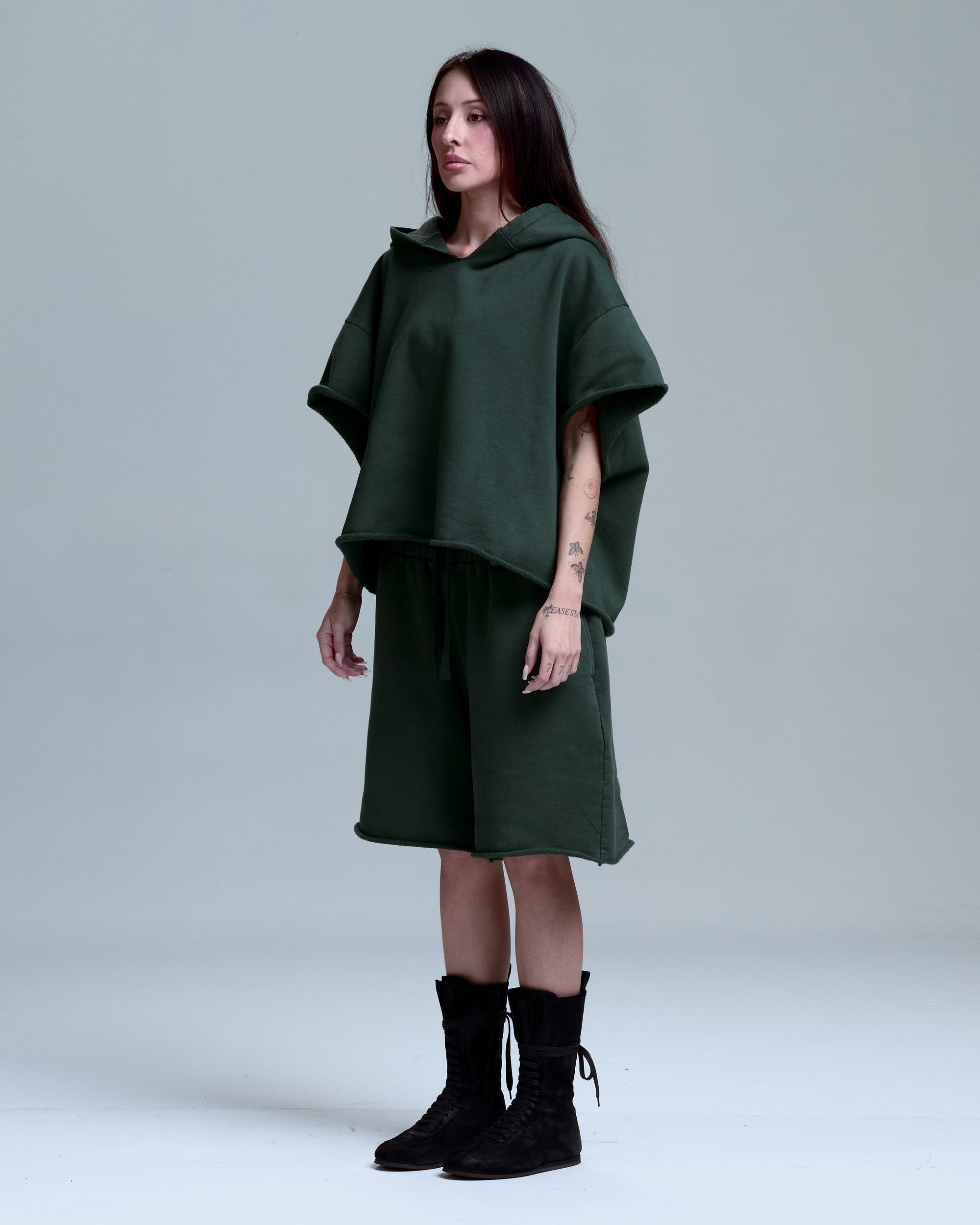 SWEAT SHORT - GREEN