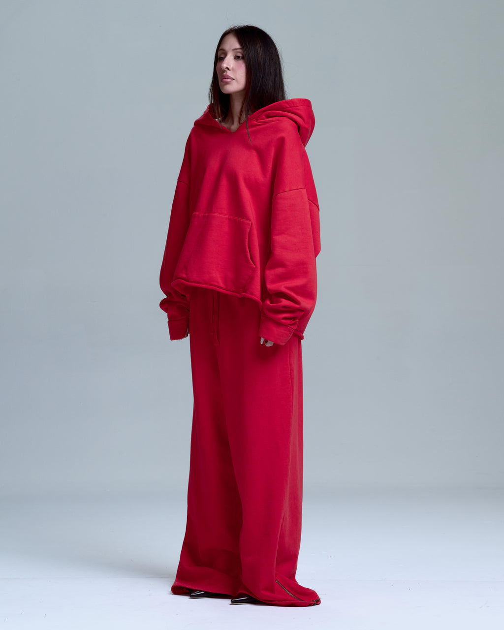 OVERSIZED HOODIE -RED