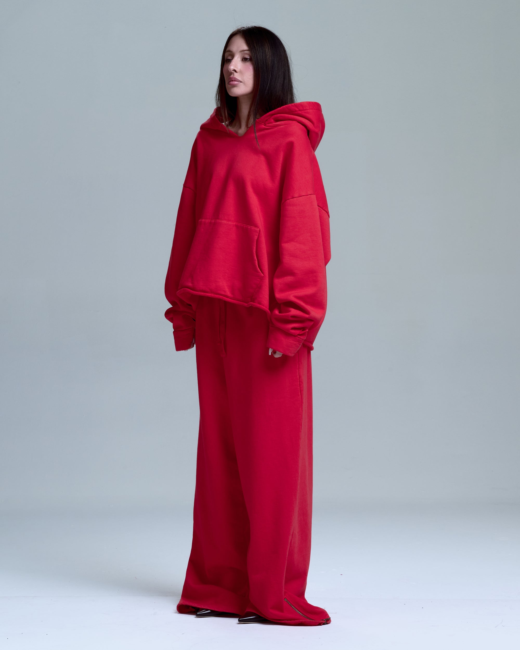 OVERSIZED HOODIE -RED