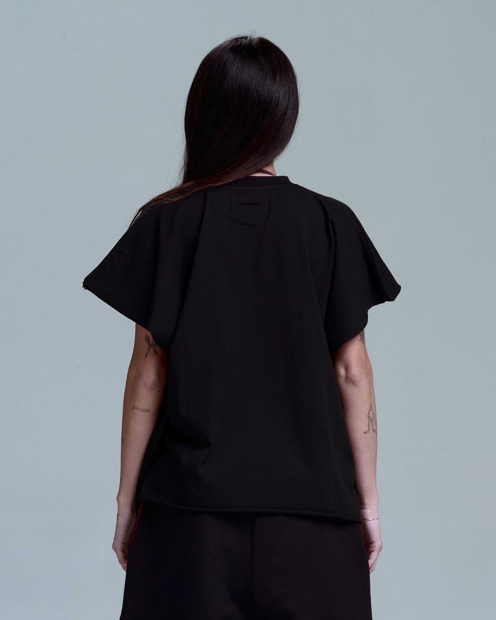 ZIPPER SWEATPANTS - BLACK