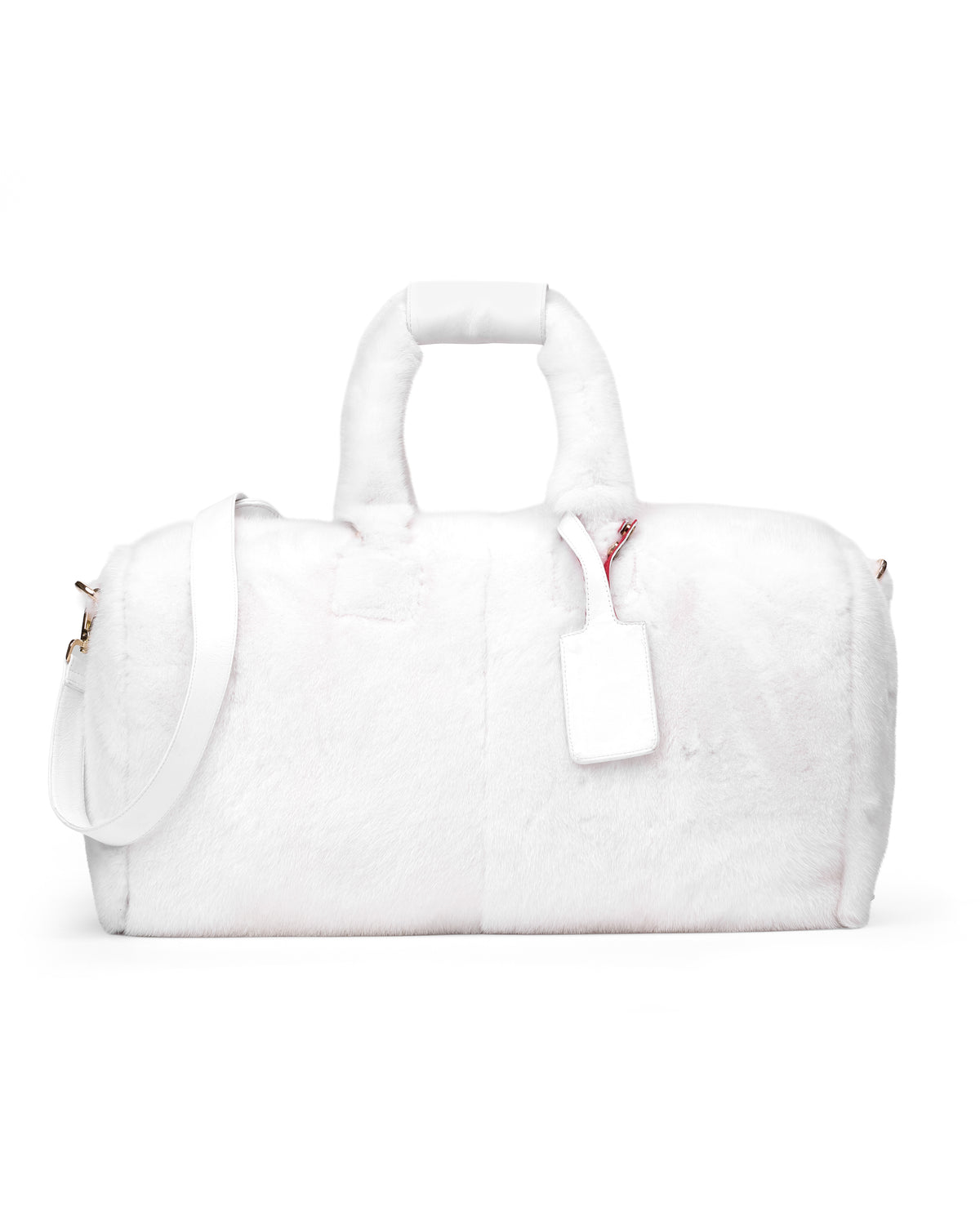 WHITE MINK DUFFLE