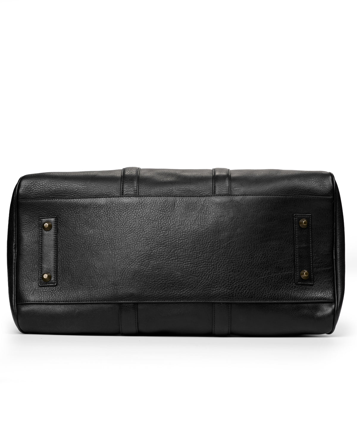 BLACK LEATHER DUFFLE