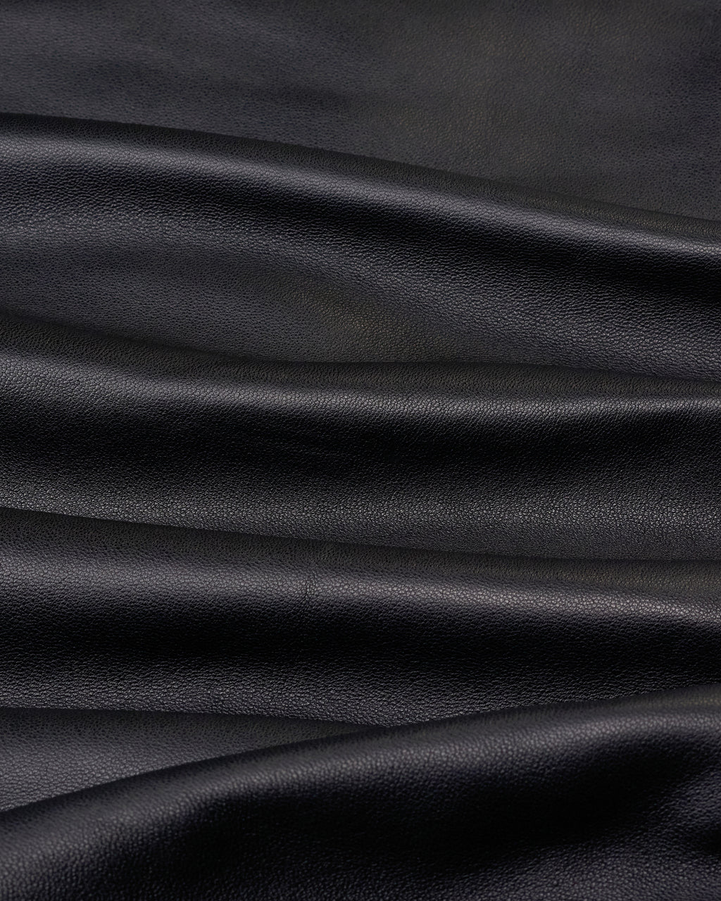 LEATHER BOMBER JACKET - BLACK
