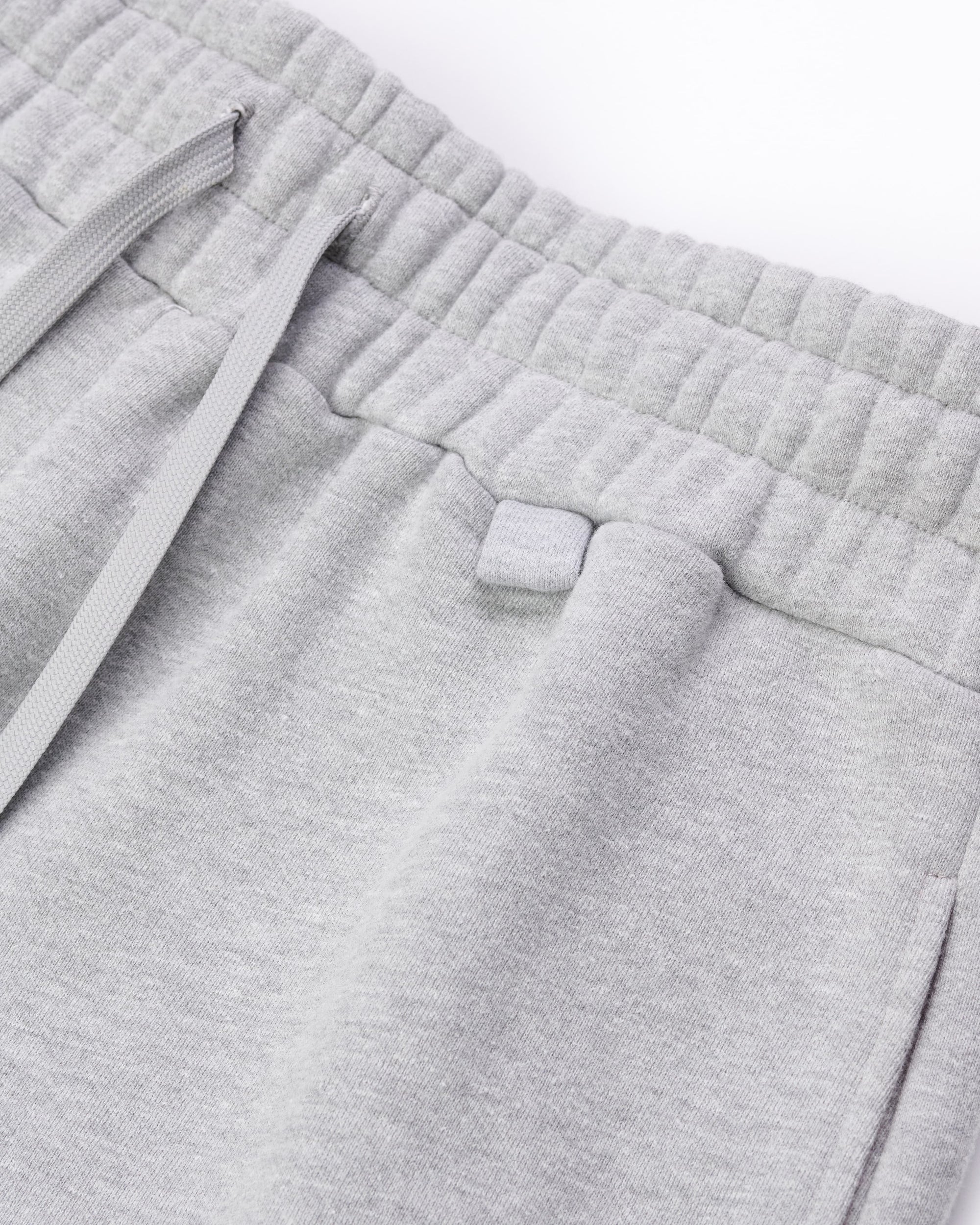 ZIPPER SWEATPANTS - HEATHER GREY