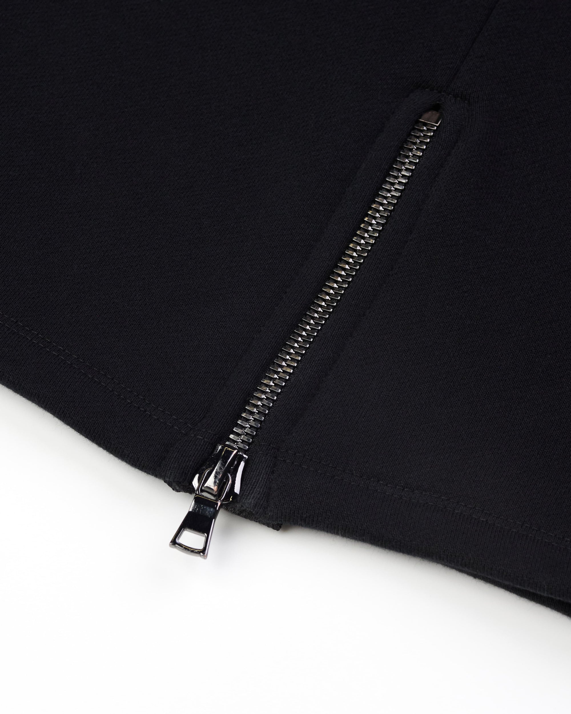 ZIPPER SWEATPANTS - BLACK