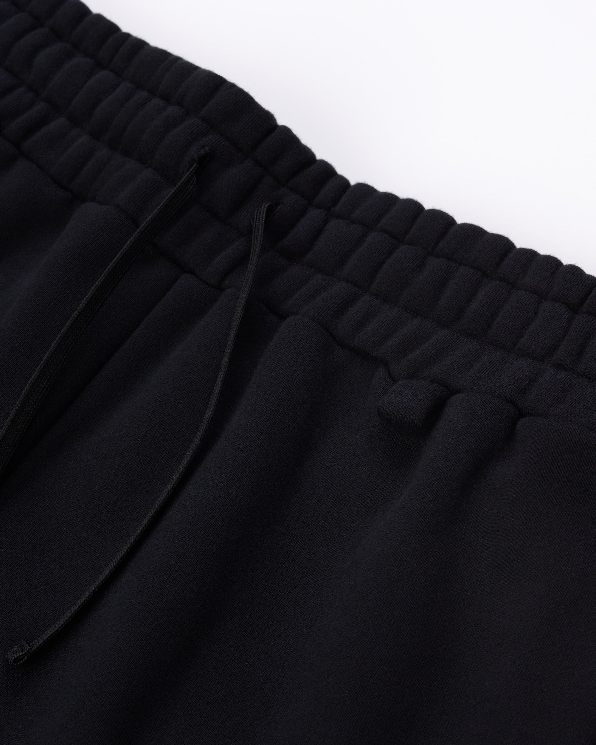 ZIPPER SWEATPANTS - BLACK