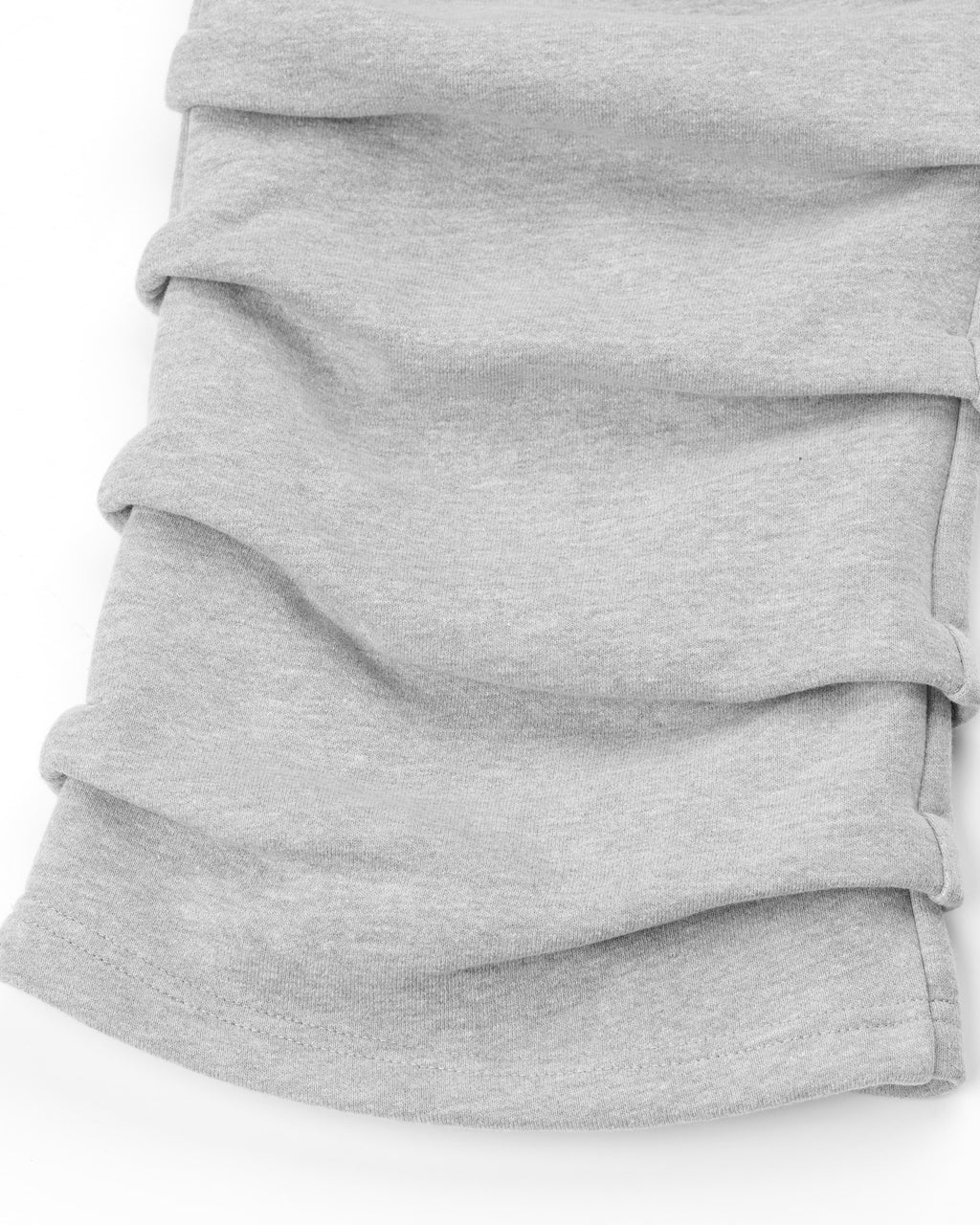STACKED SWEATPANTS - HEATHER GREY