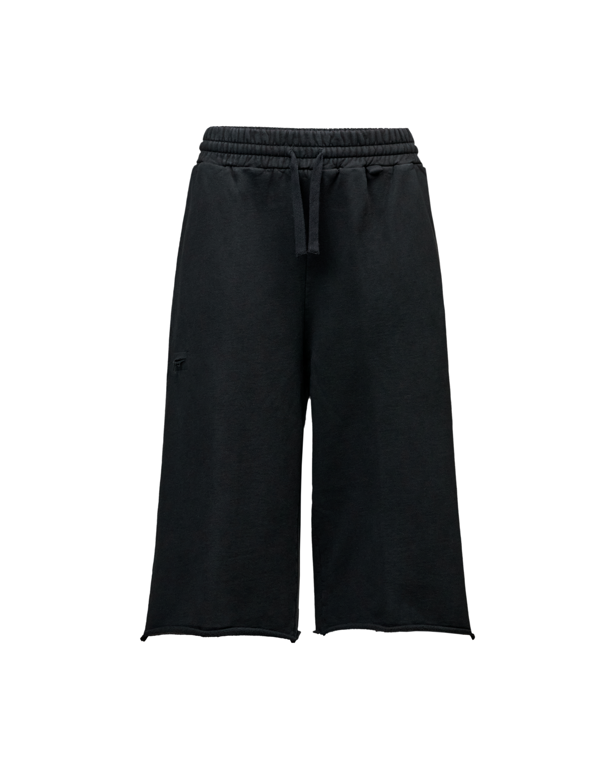 LONG SWEAT SHORT - BLACK