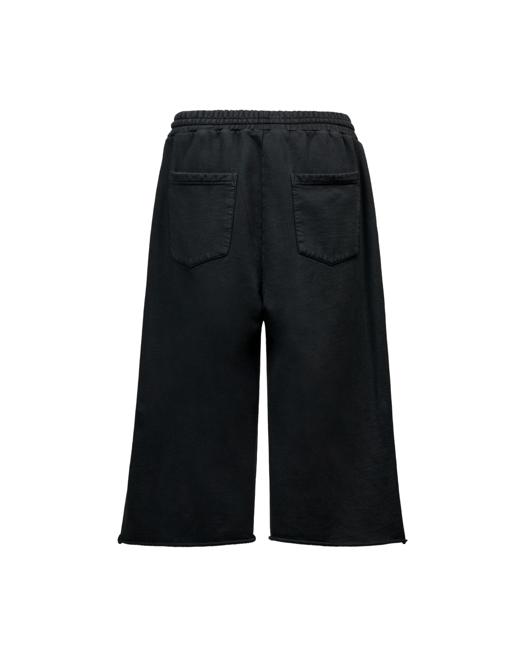 LONG SWEAT SHORT - BLACK