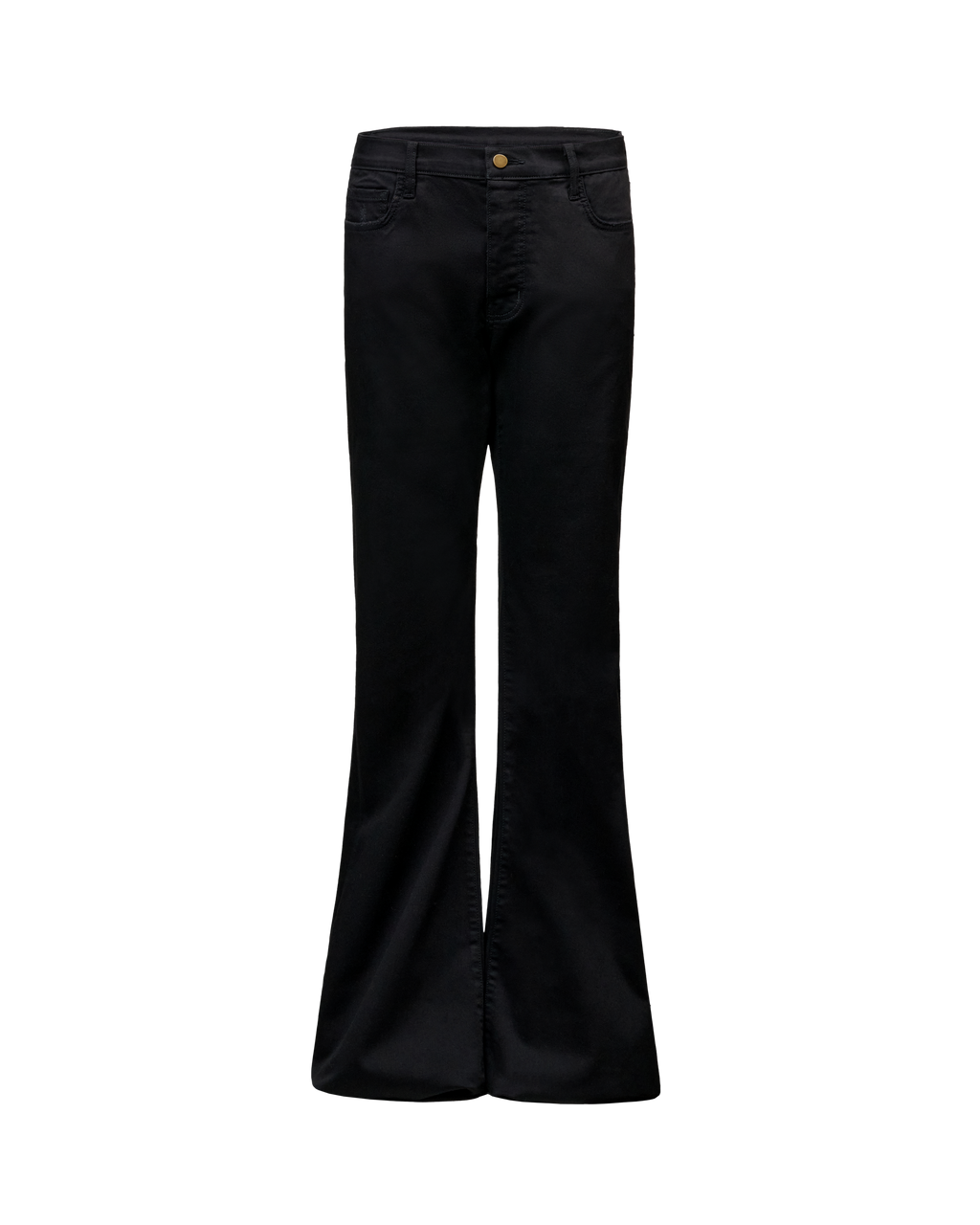 DENIM FLARE PANTS - BLACK
