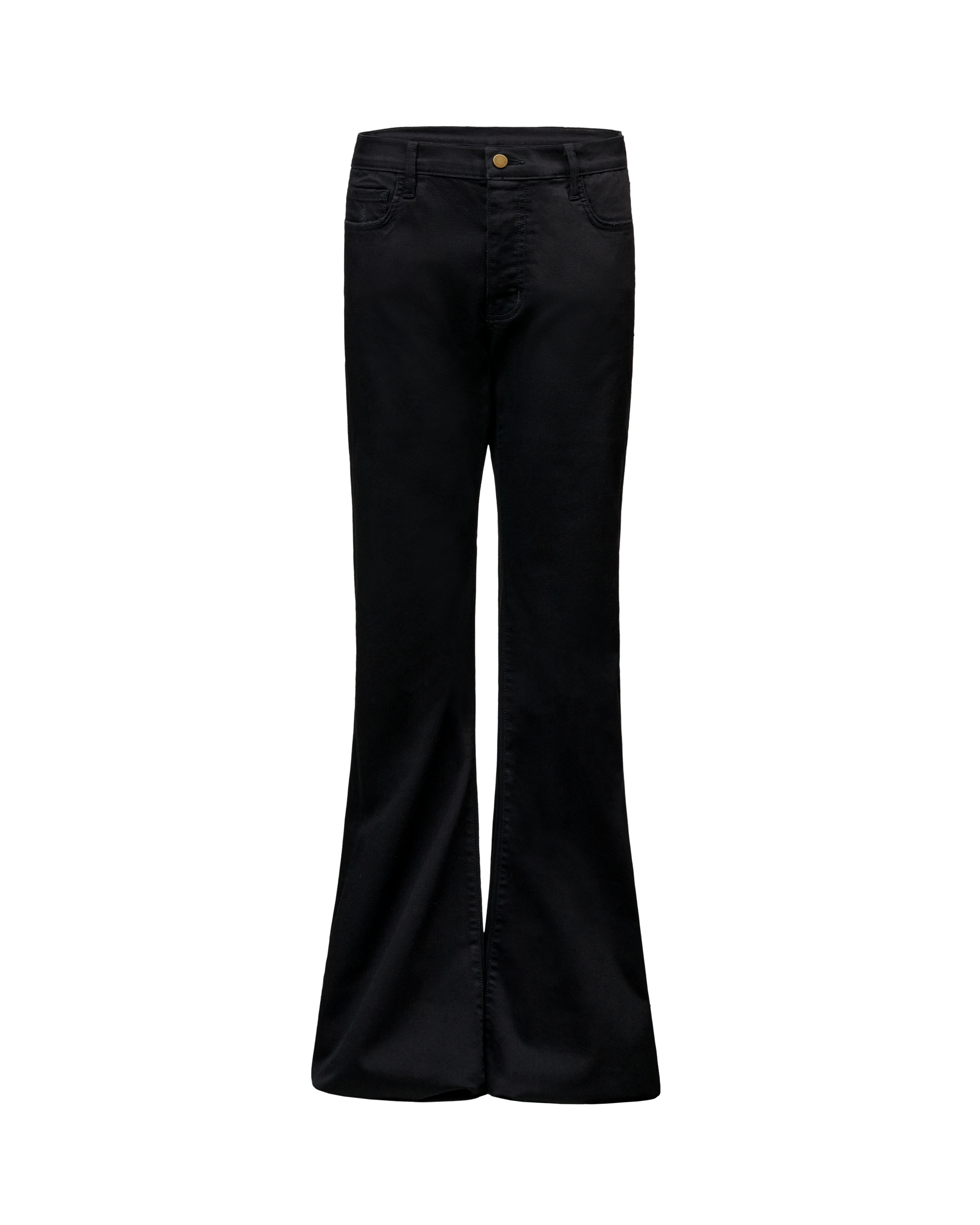 DENIM FLARE PANTS - BLACK