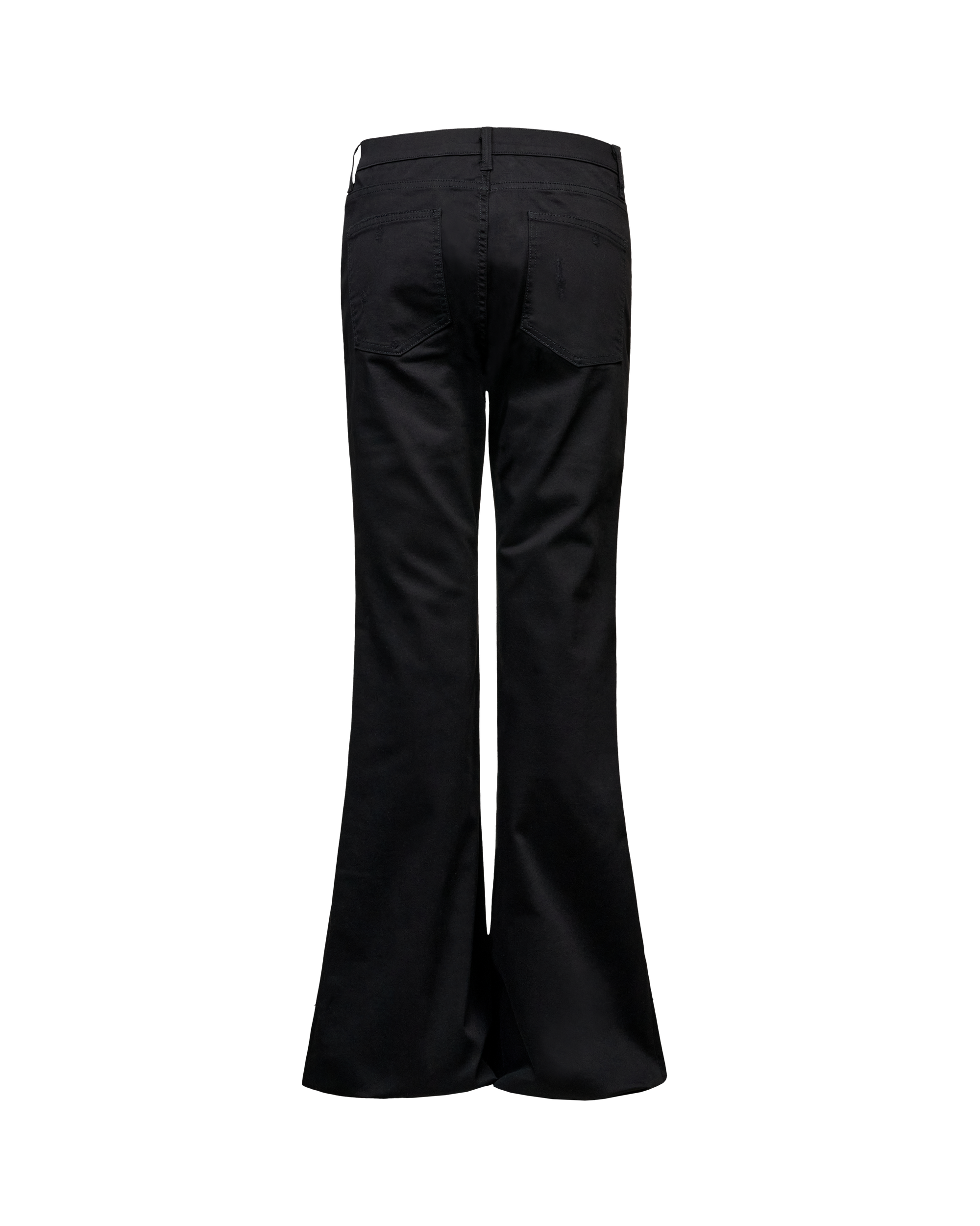 DENIM FLARE PANTS - BLACK