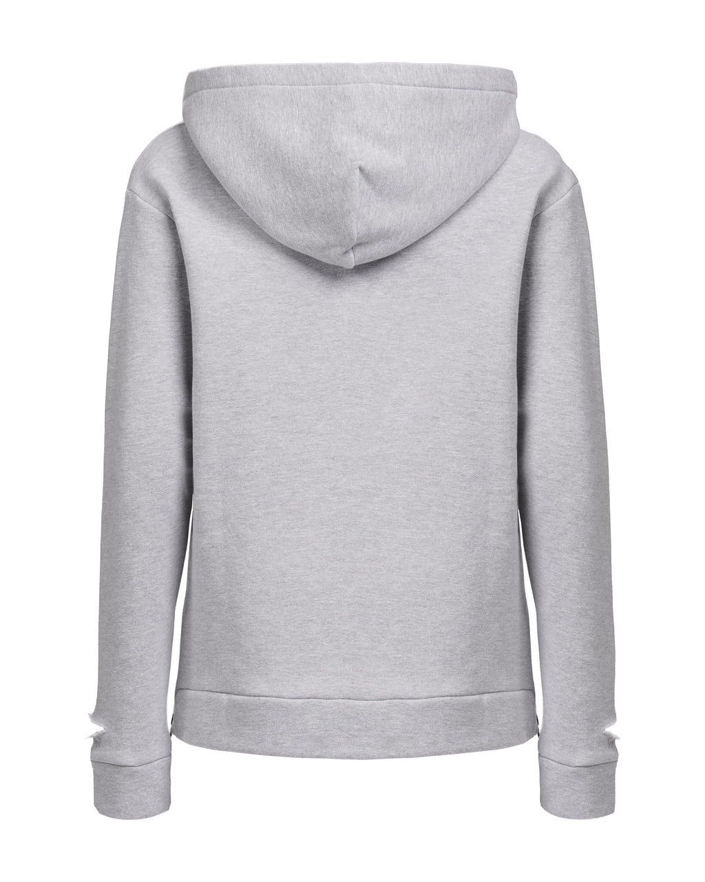 SLIM FIT ZIPPER HOODIE - HEATHER GREY
