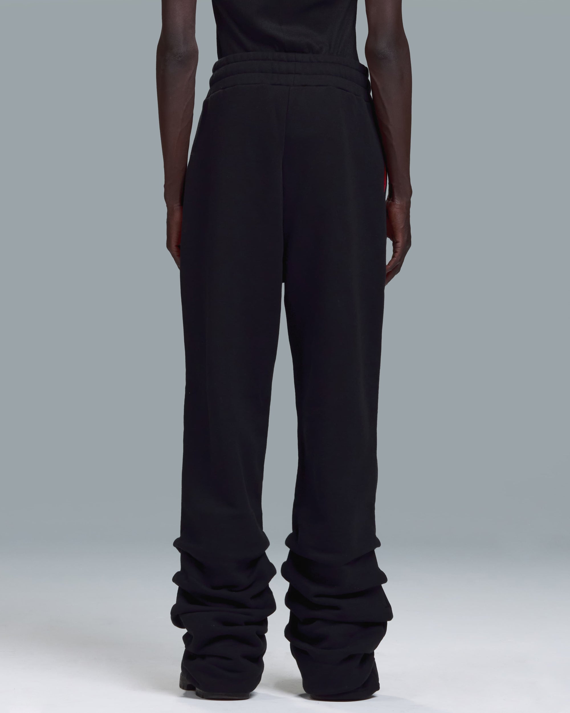 STACKED SWEATPANTS - BLACK