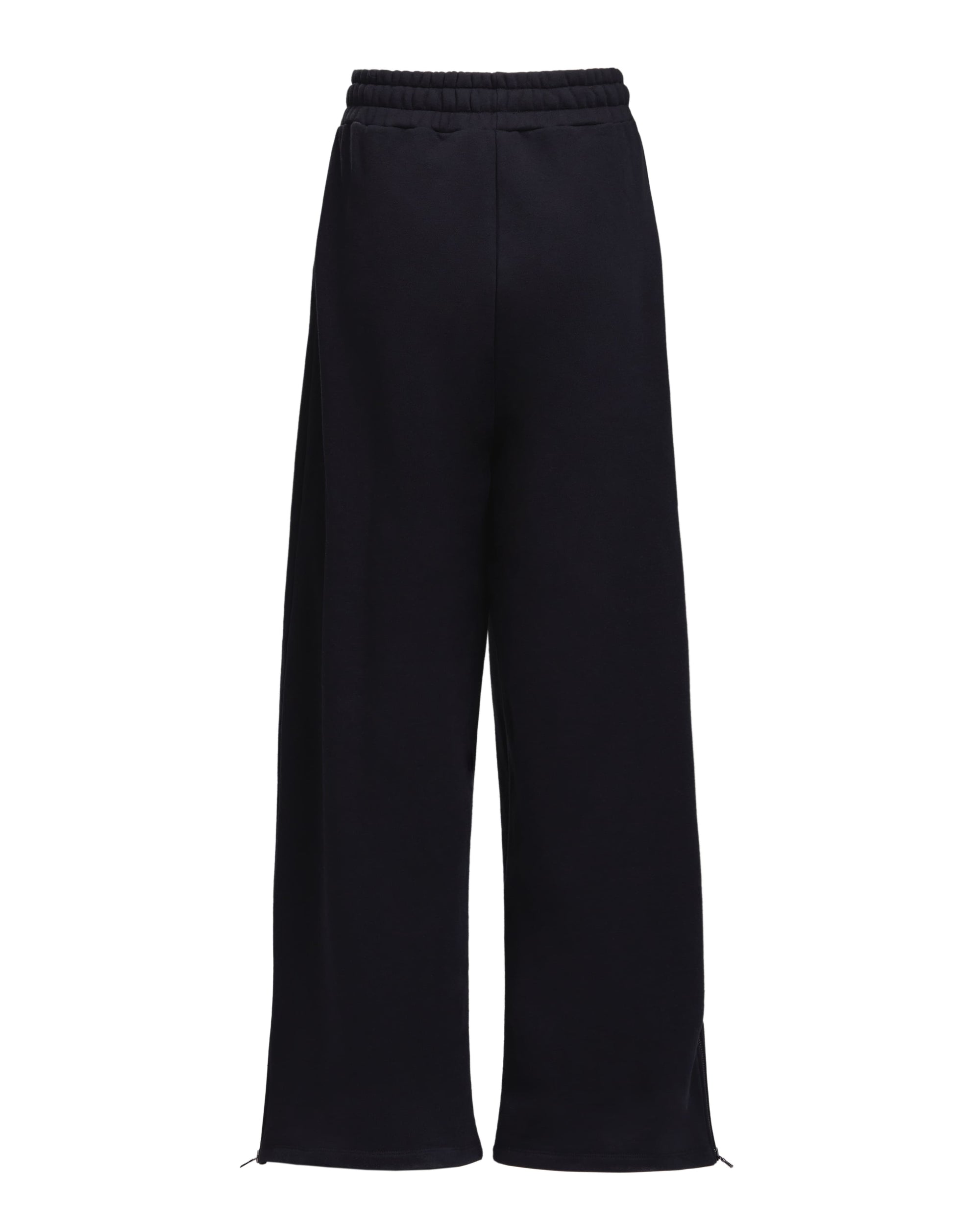 ZIPPER SWEATPANTS - BLACK