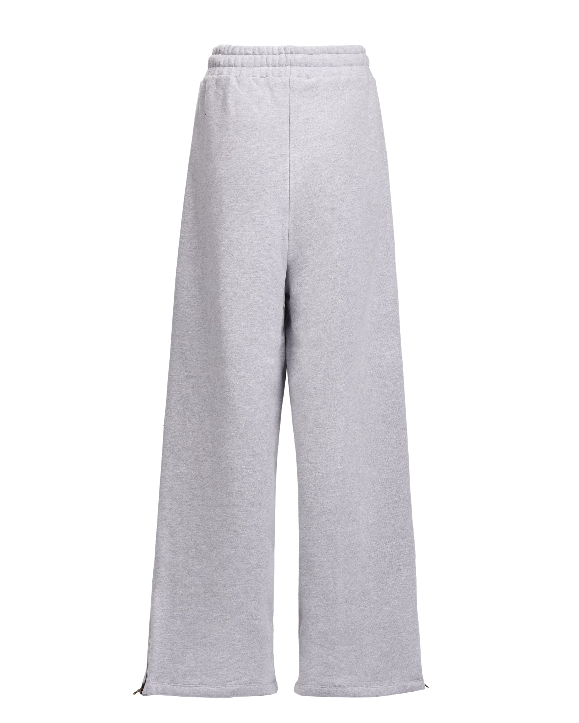 ZIPPER SWEATPANTS - HEATHER GREY