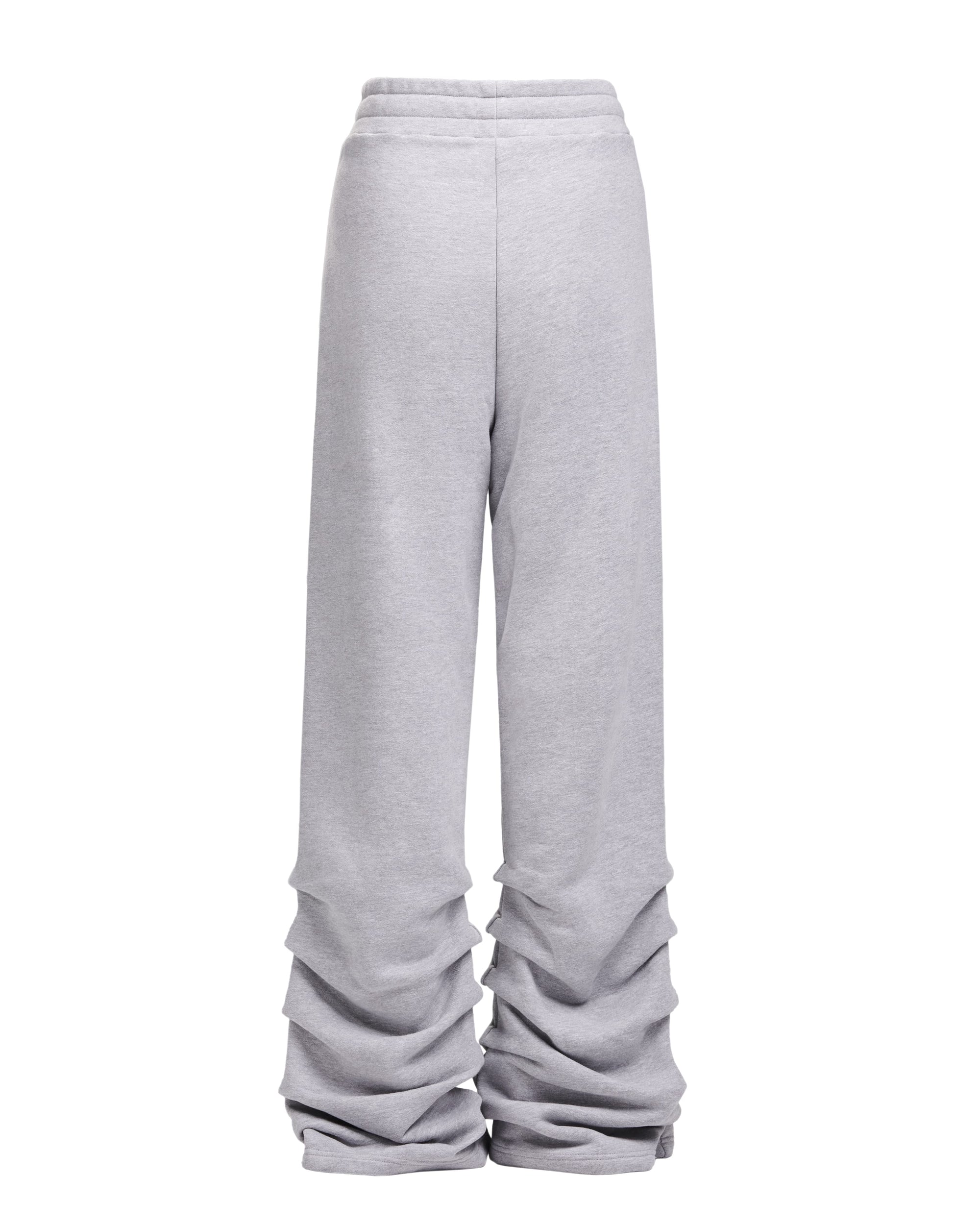 STACKED SWEATPANTS - HEATHER GREY