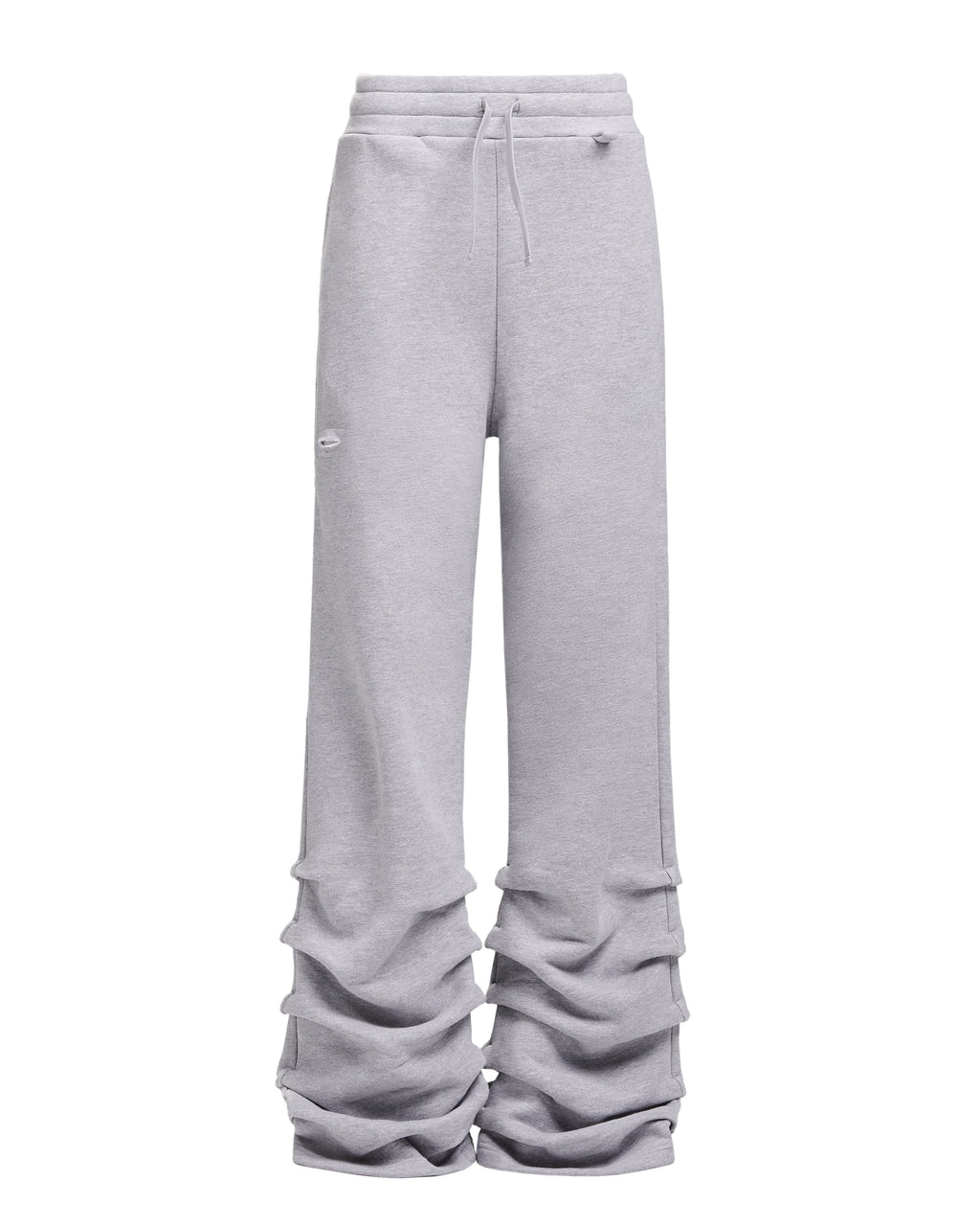 STACKED SWEATPANTS - HEATHER GREY